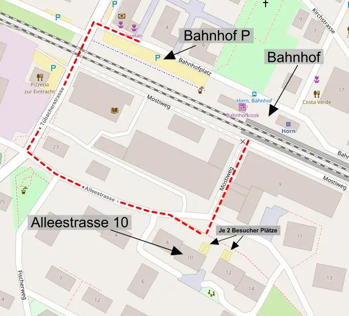 Situationsplan Kurse in Horn